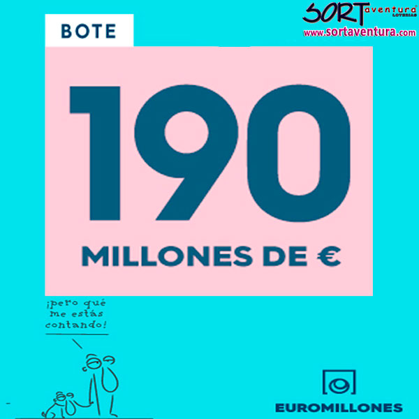 Bote máximo de Euromillones 190.000.000€