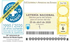 Decimo loteria nacional sabado 18 de julio de 2020
