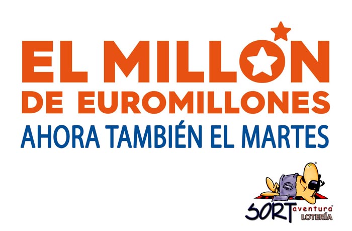 El Millón del Euromillones, ahora tamién en el sorteo de el martes